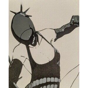 Chainsaw Man Spray Paint Art Piece